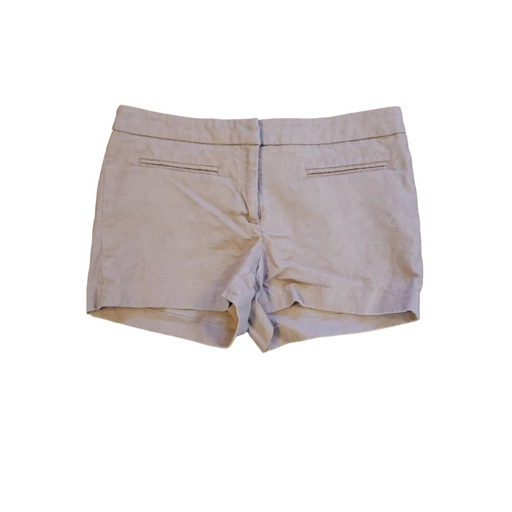 Cynthia Rowley Fleur De Lis Tan Shorts Size 6